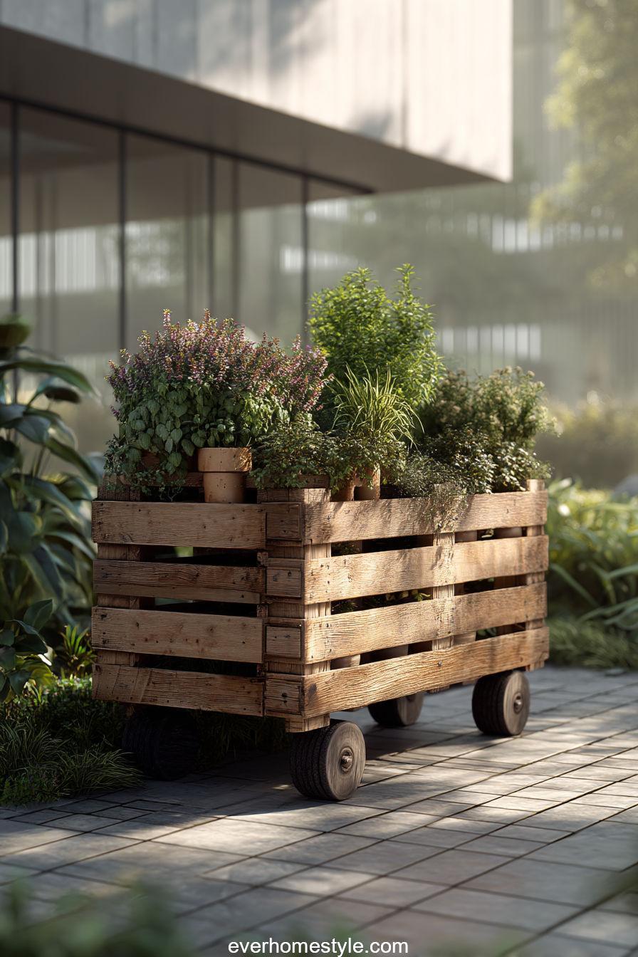Portable Pallet Planter