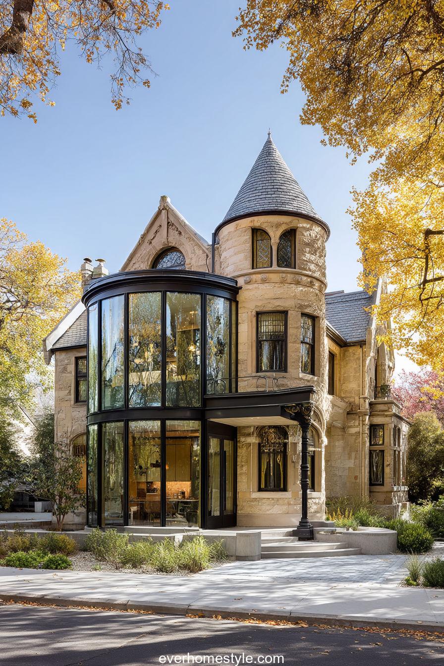 Victorian Style Home Remodeled With Minimalist Gl