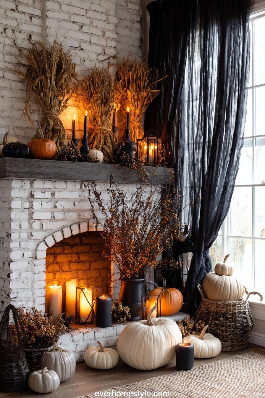 Harvest & Shadows Mantel