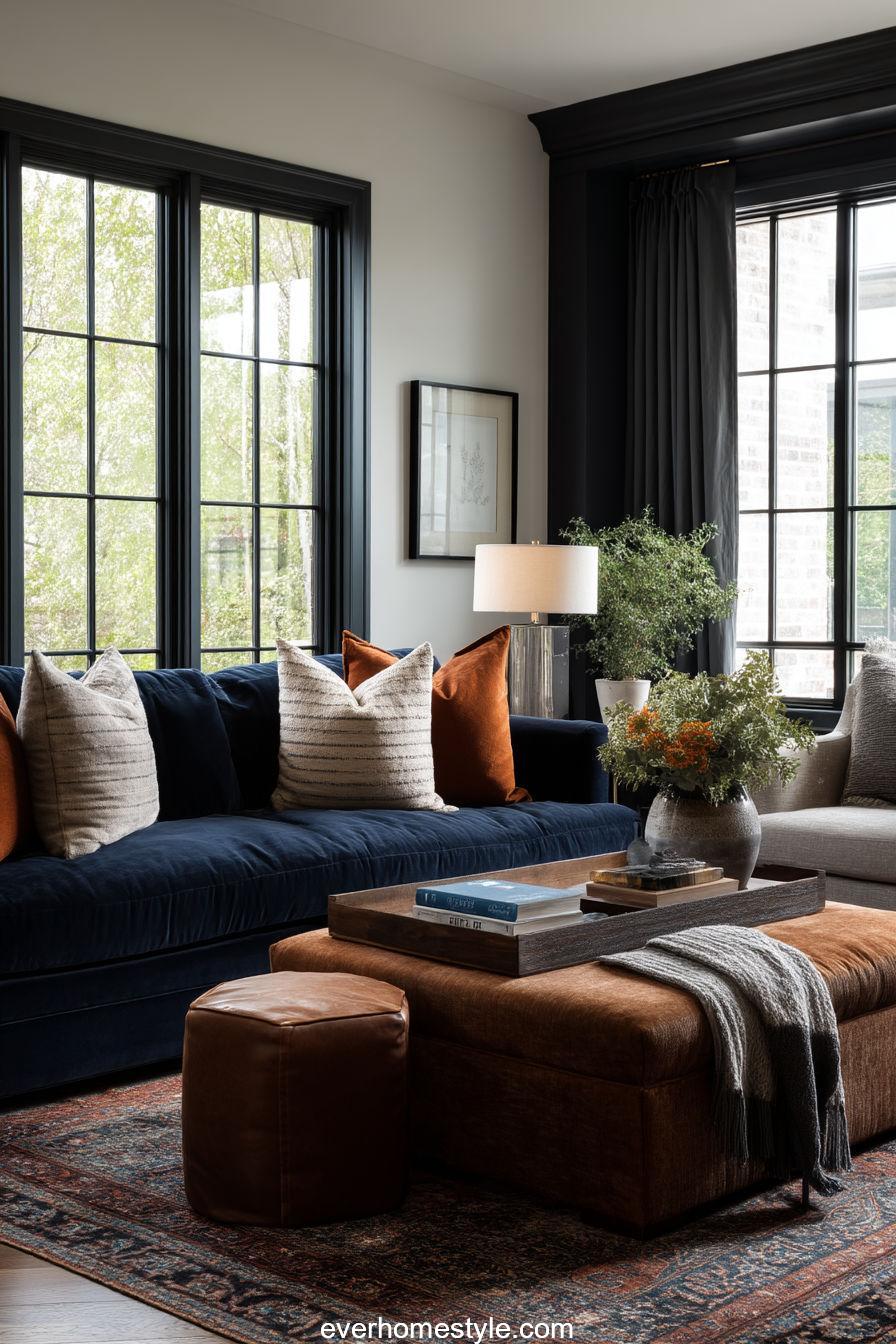 Earth Tone Living Room Idea 23