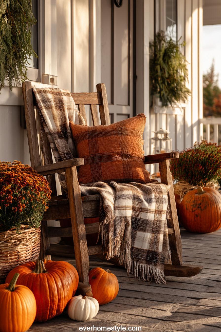 Rocking Chair Autumn Accent