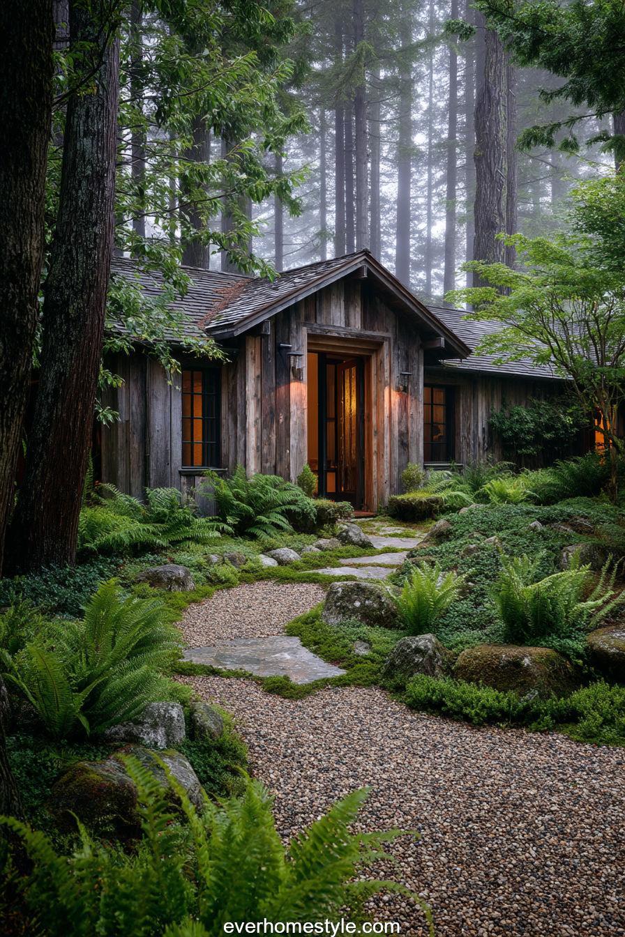 21. Woodland-Inspired Front Entrance