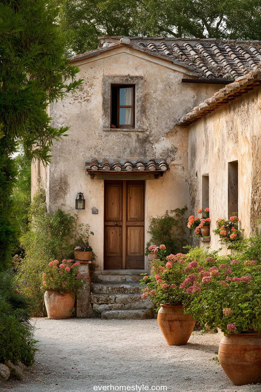 compact tuscan farmhouse