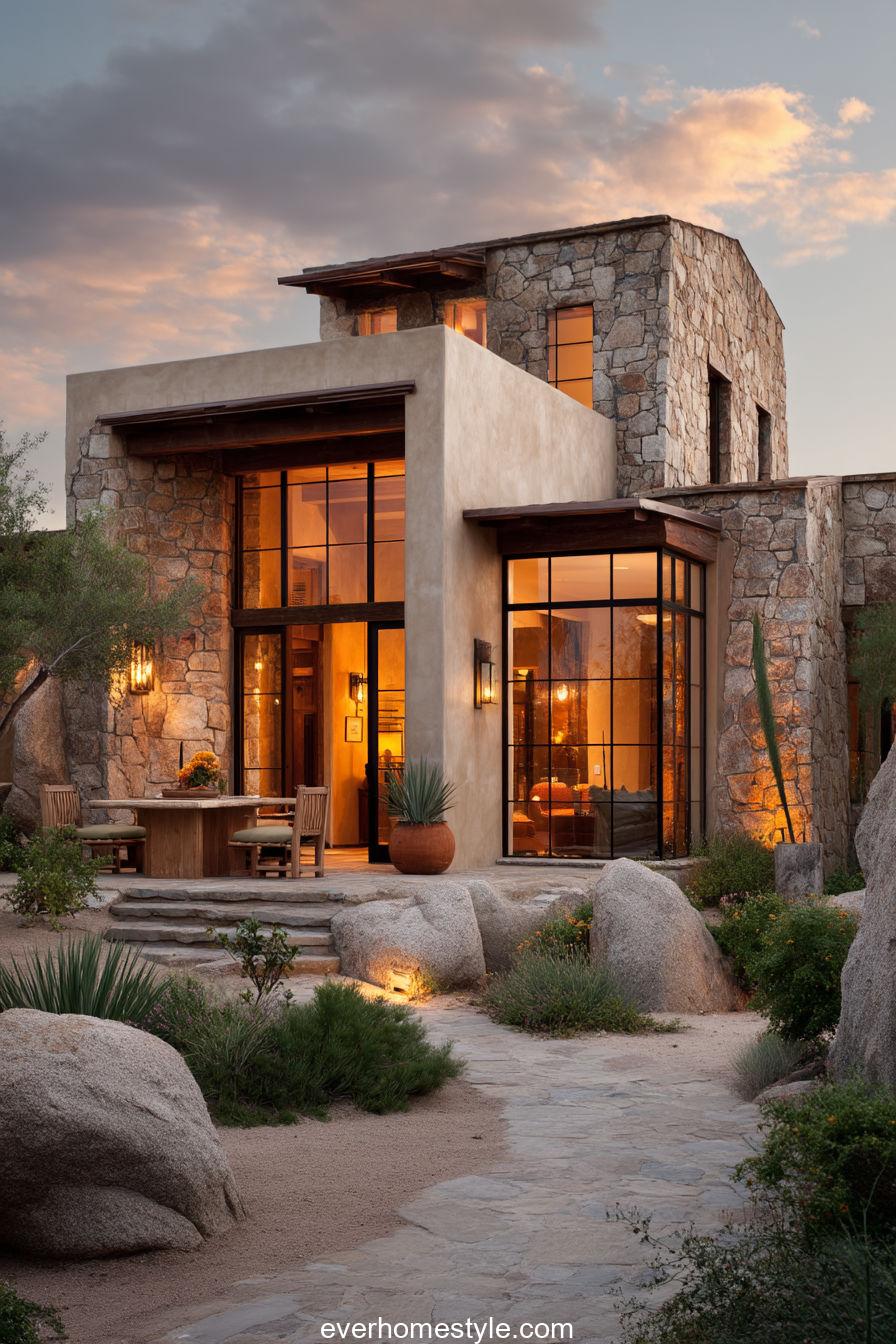 contemporary tuscan house