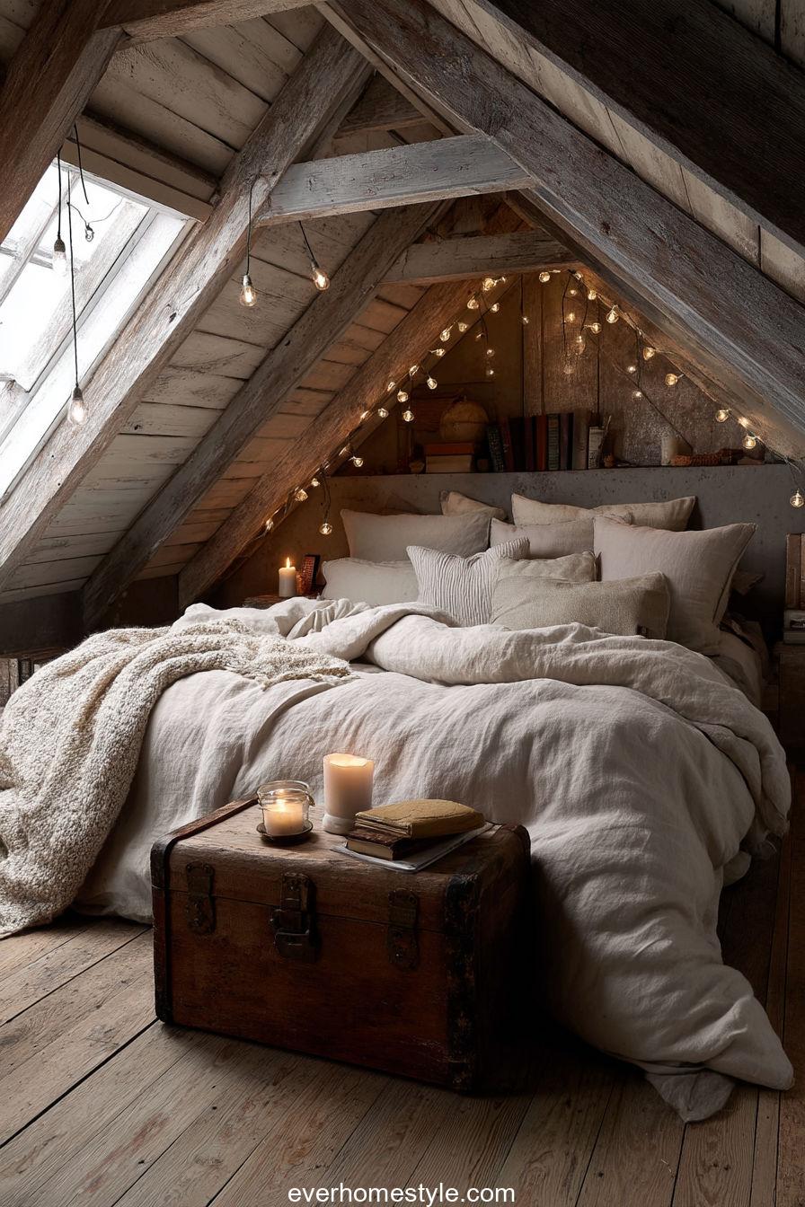14. Cozy Attic Bedroom Retreat