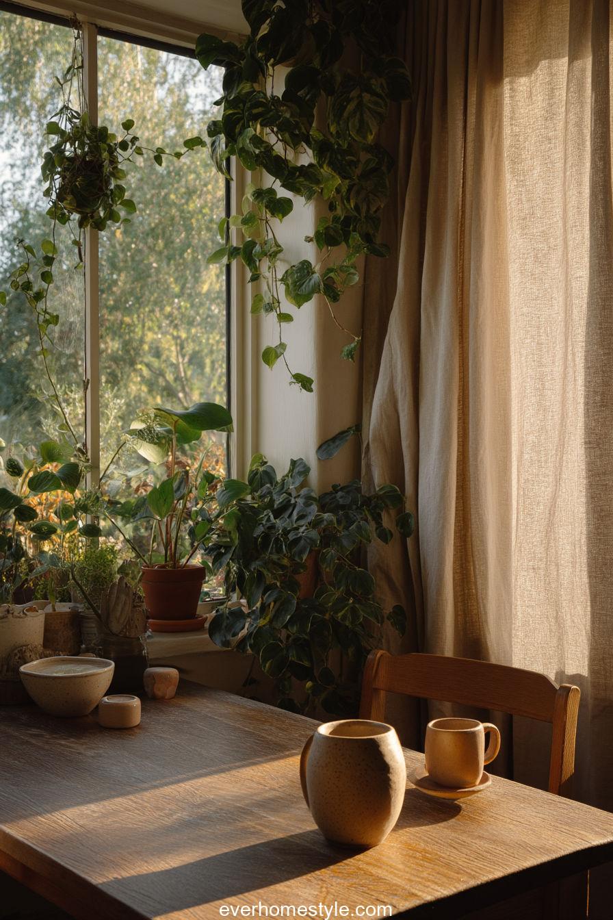 16. Garden-Facing Breakfast Nook