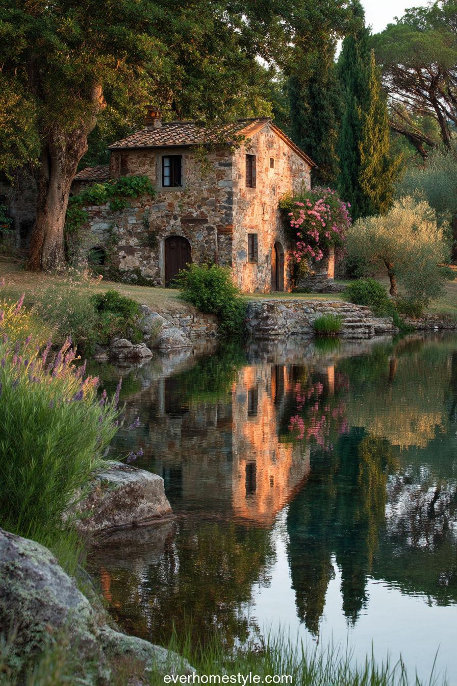 lakeside tuscan retreat