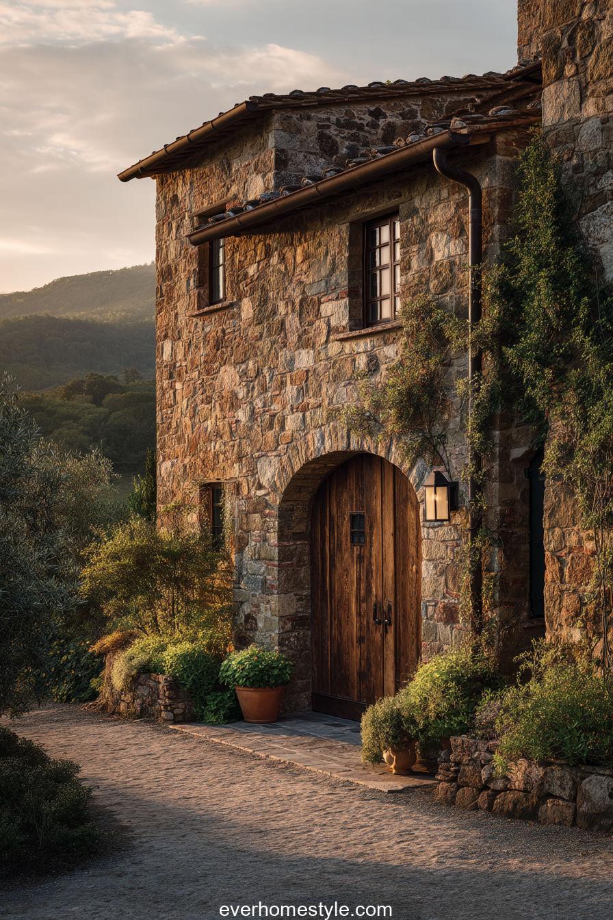 tuscan stone villa
