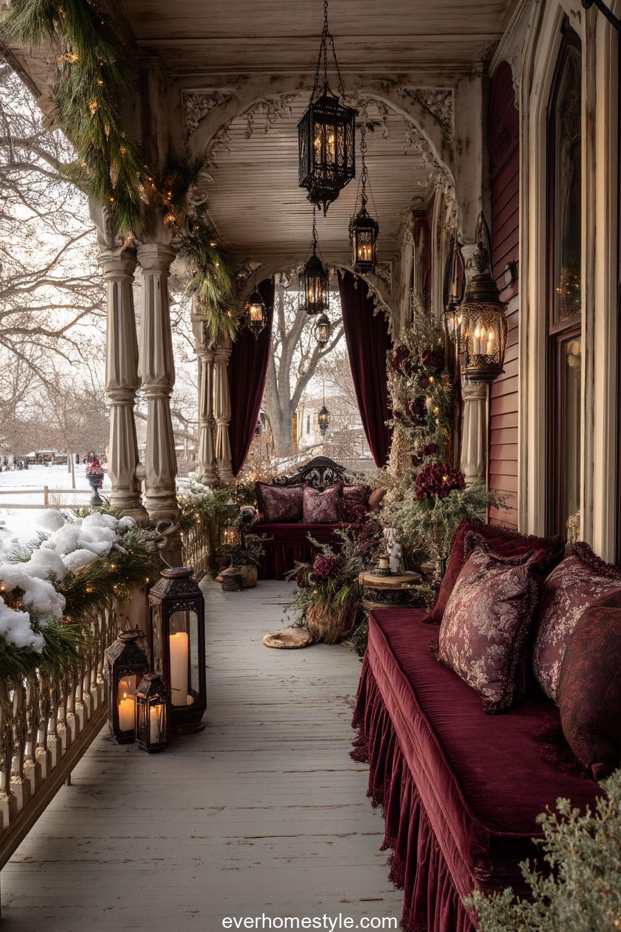 Victorian Elegance Christmas Porch