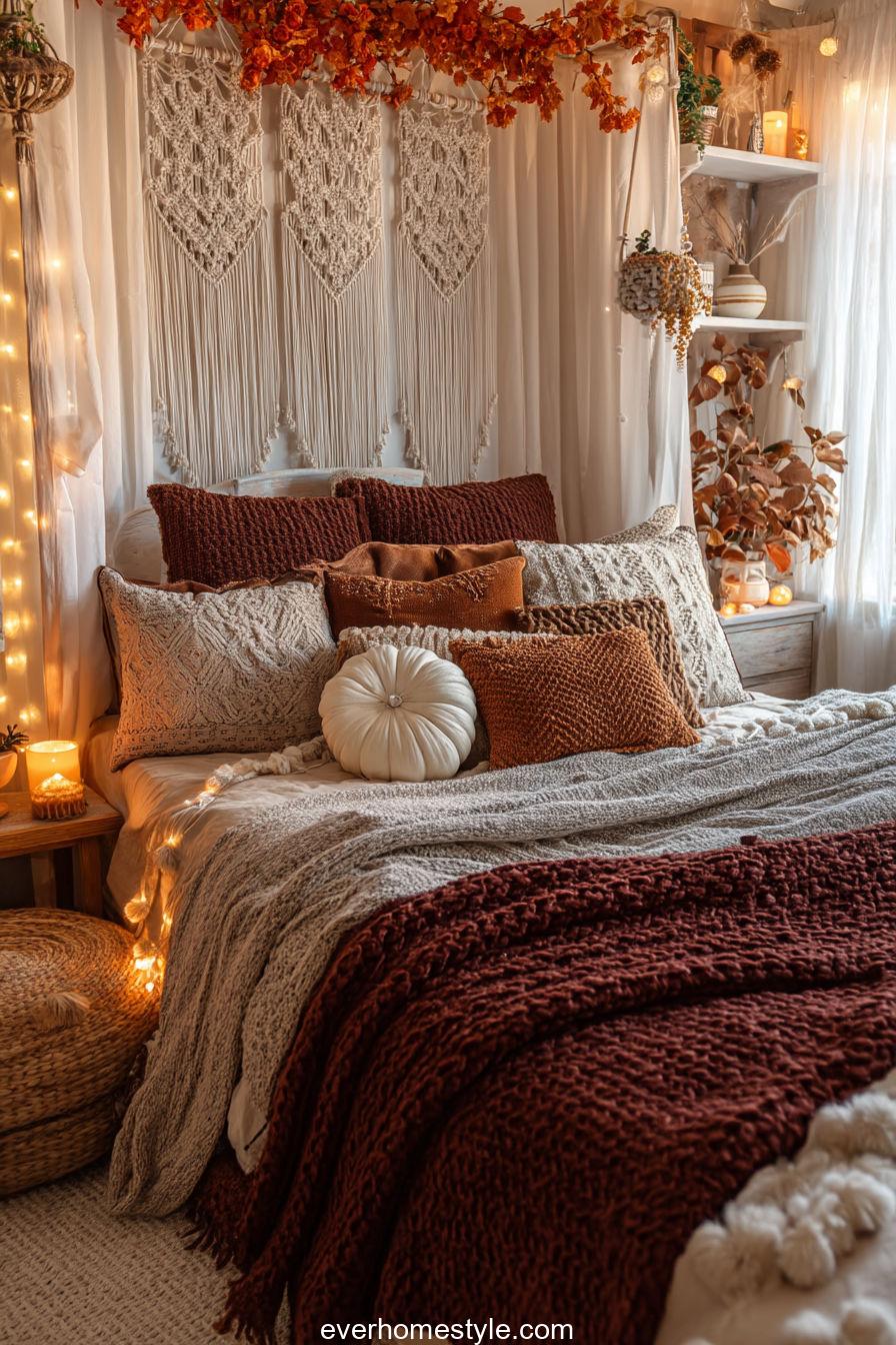 Bohemian Christmas Bedroom
