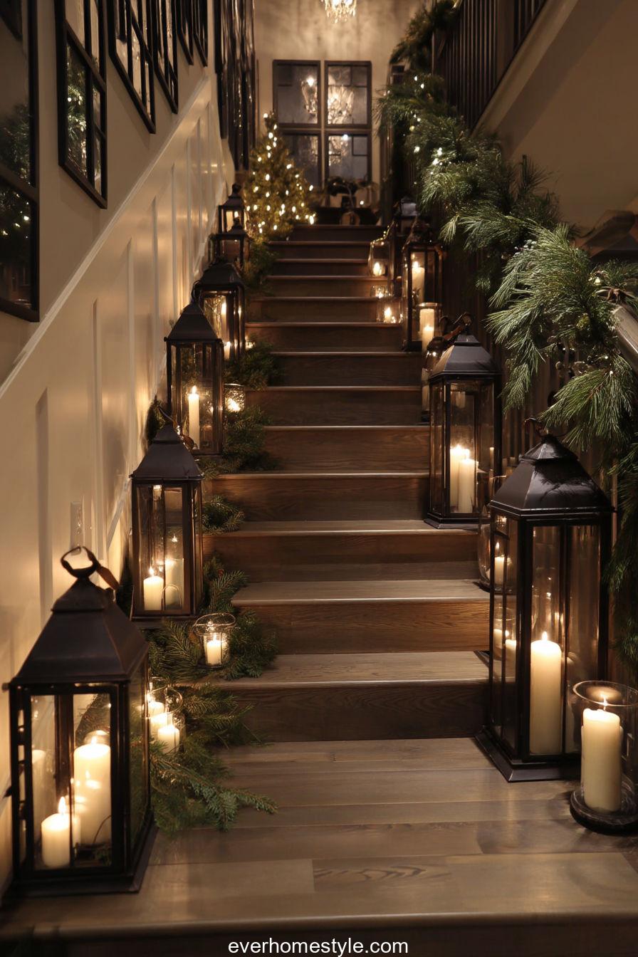 Lantern-Lit Stairway Glow