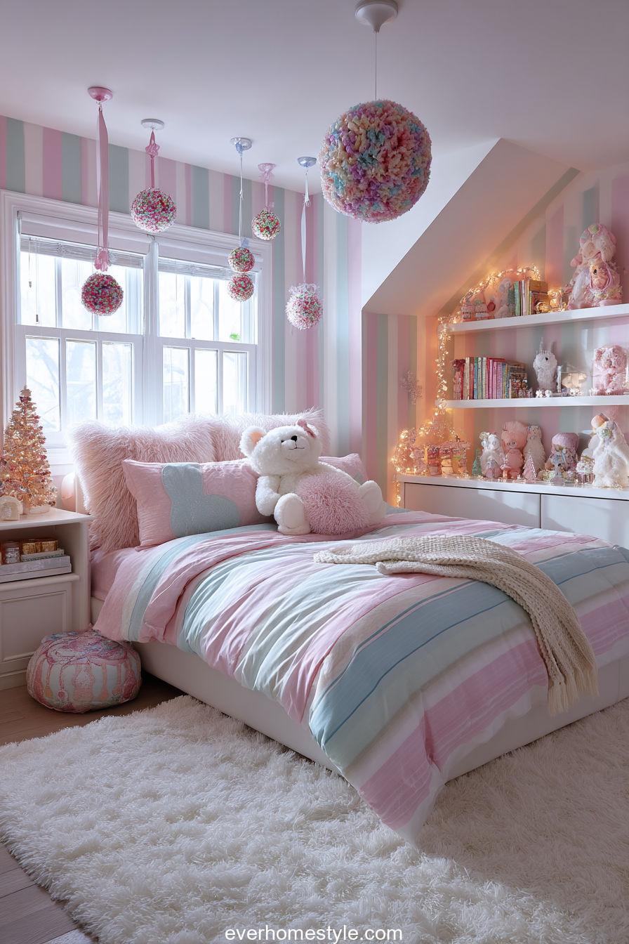 Whimsical Christmas Bedroom