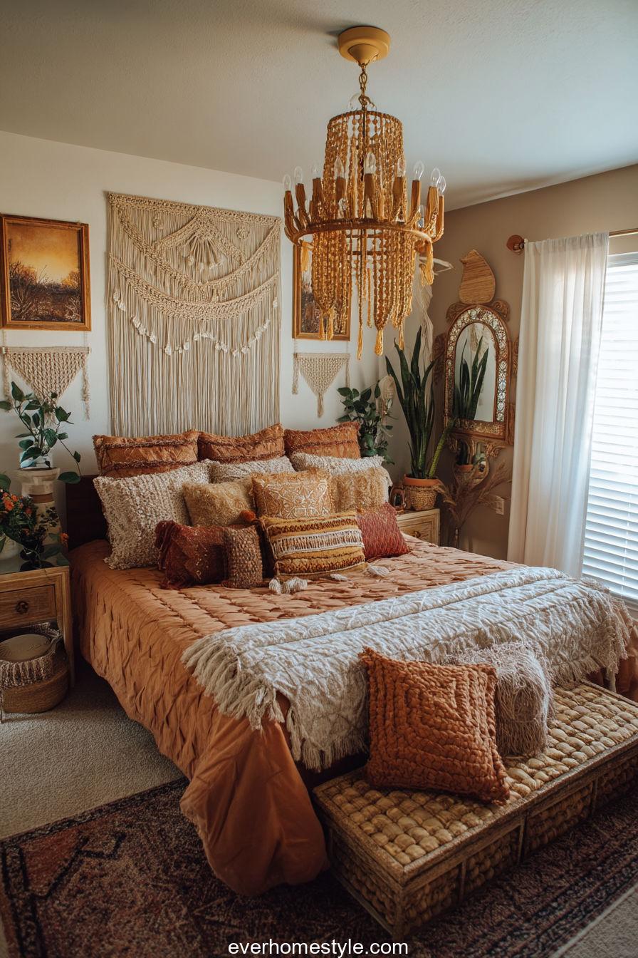 Boho Earthy Rattan Delight