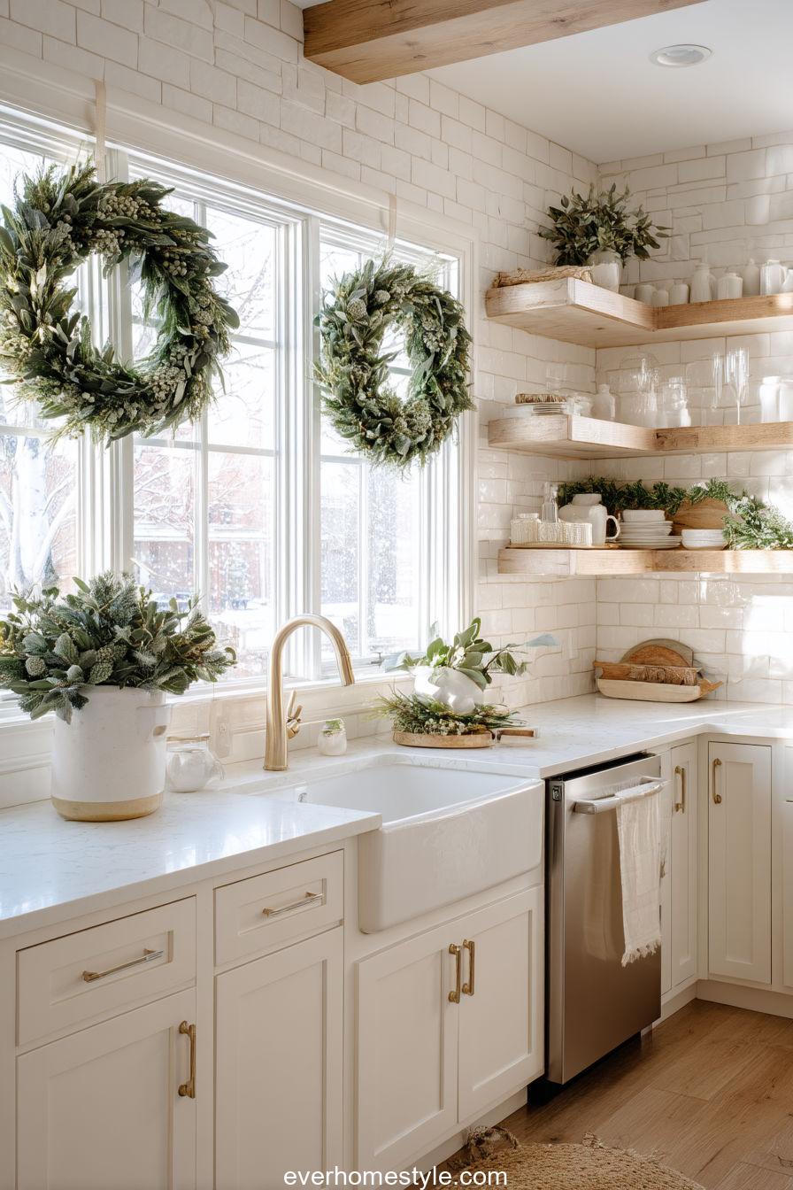 Scandinavian Minimal Christmas Kitchen