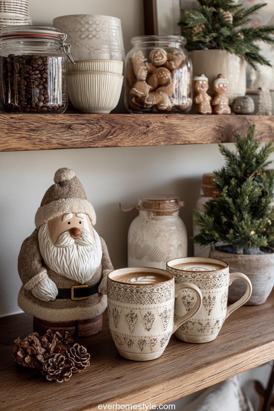 Santa-Inspired Coffee Station