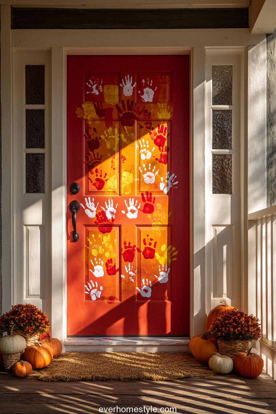 Handprint Turkey Door