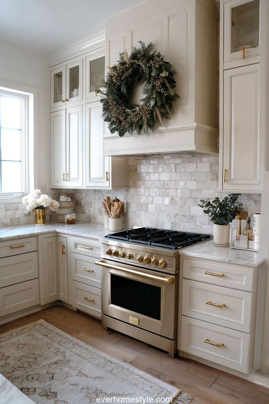Kitchen Range with Wreath Focus