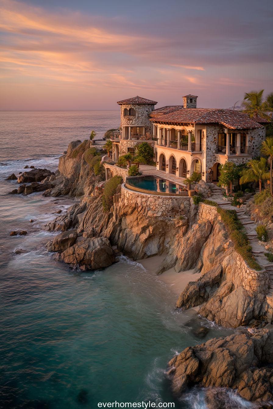 16. Mediterranean Cliff Chateau