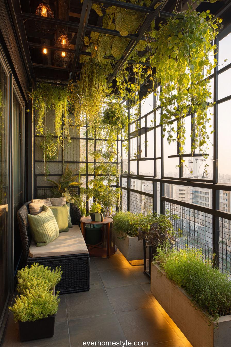 Industrial Balcony Setup