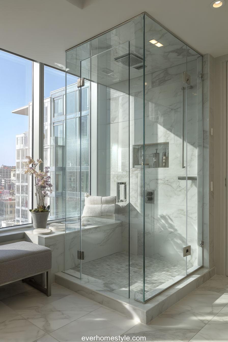 Glass Shower Transparency