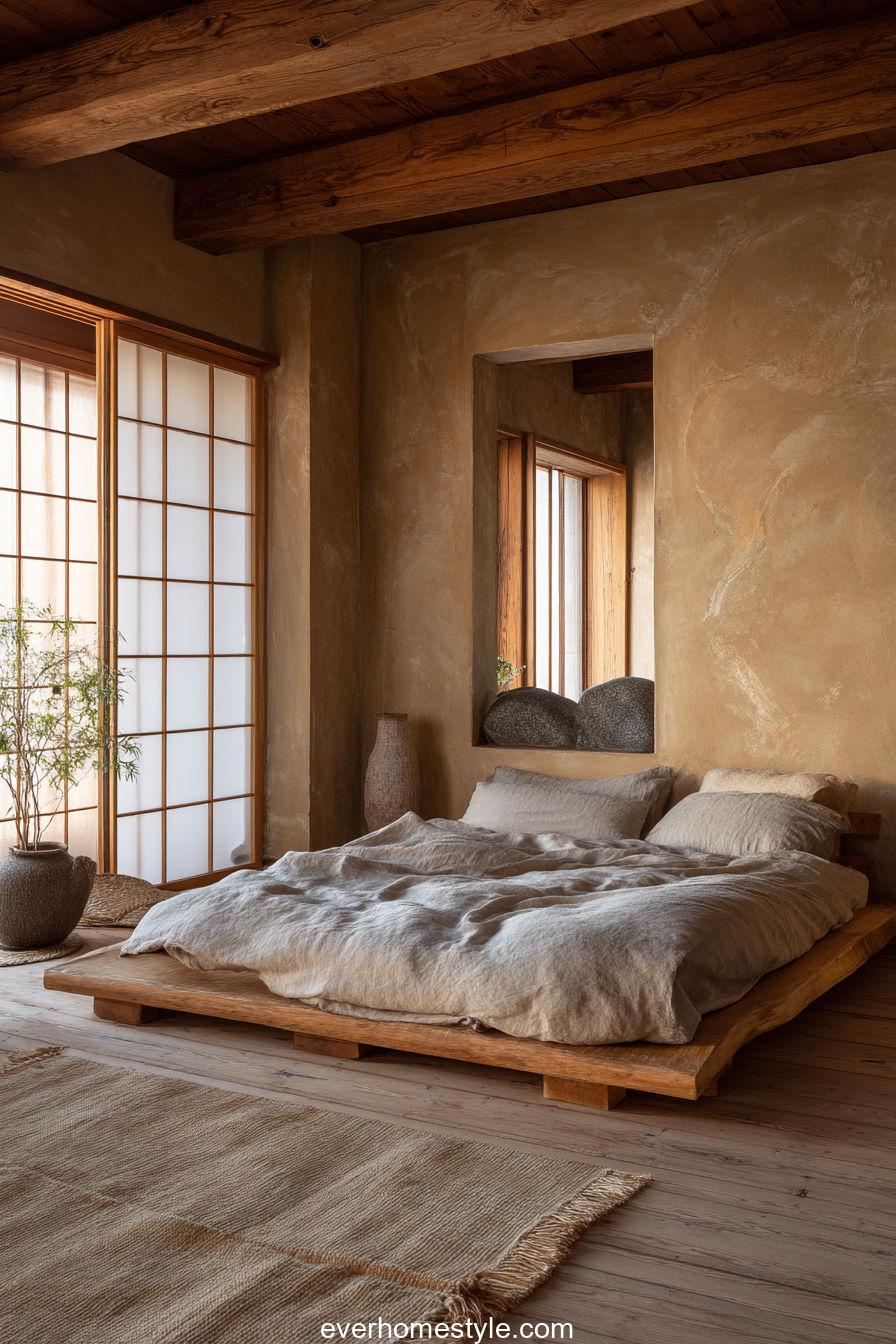 Wabi-Sabi Clay Wall Serenity
