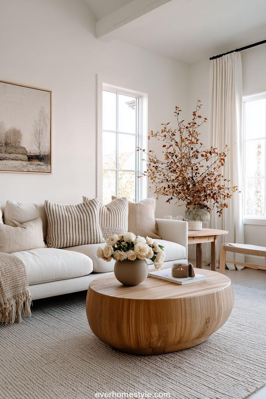 3. Scandinavian Simplicity in Fall Living Spaces
