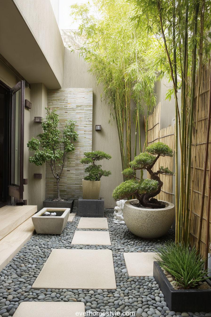 Zen-Inspired Courtyard Garden