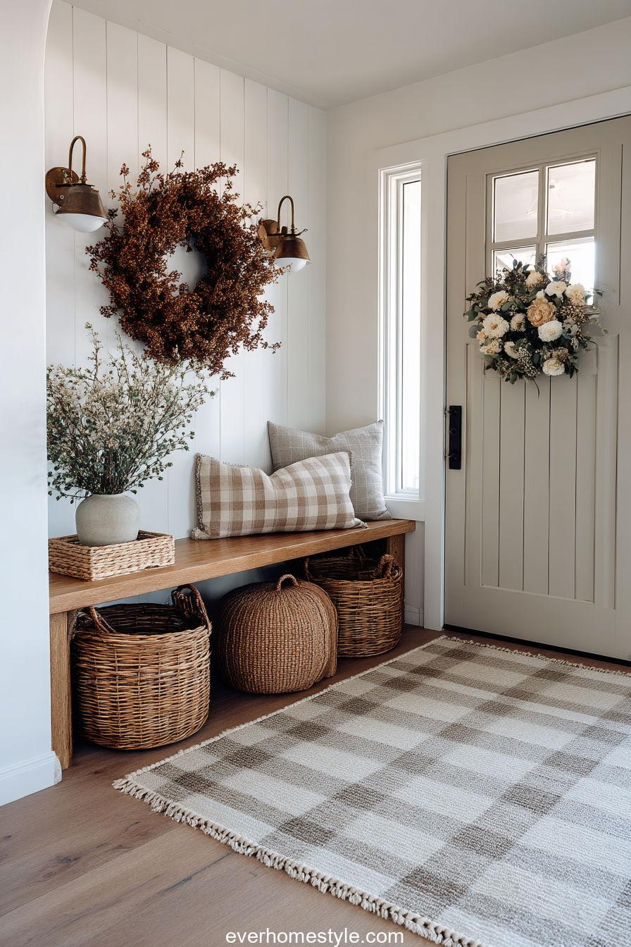 8. Fall Wreaths Welcoming the Season Indoors