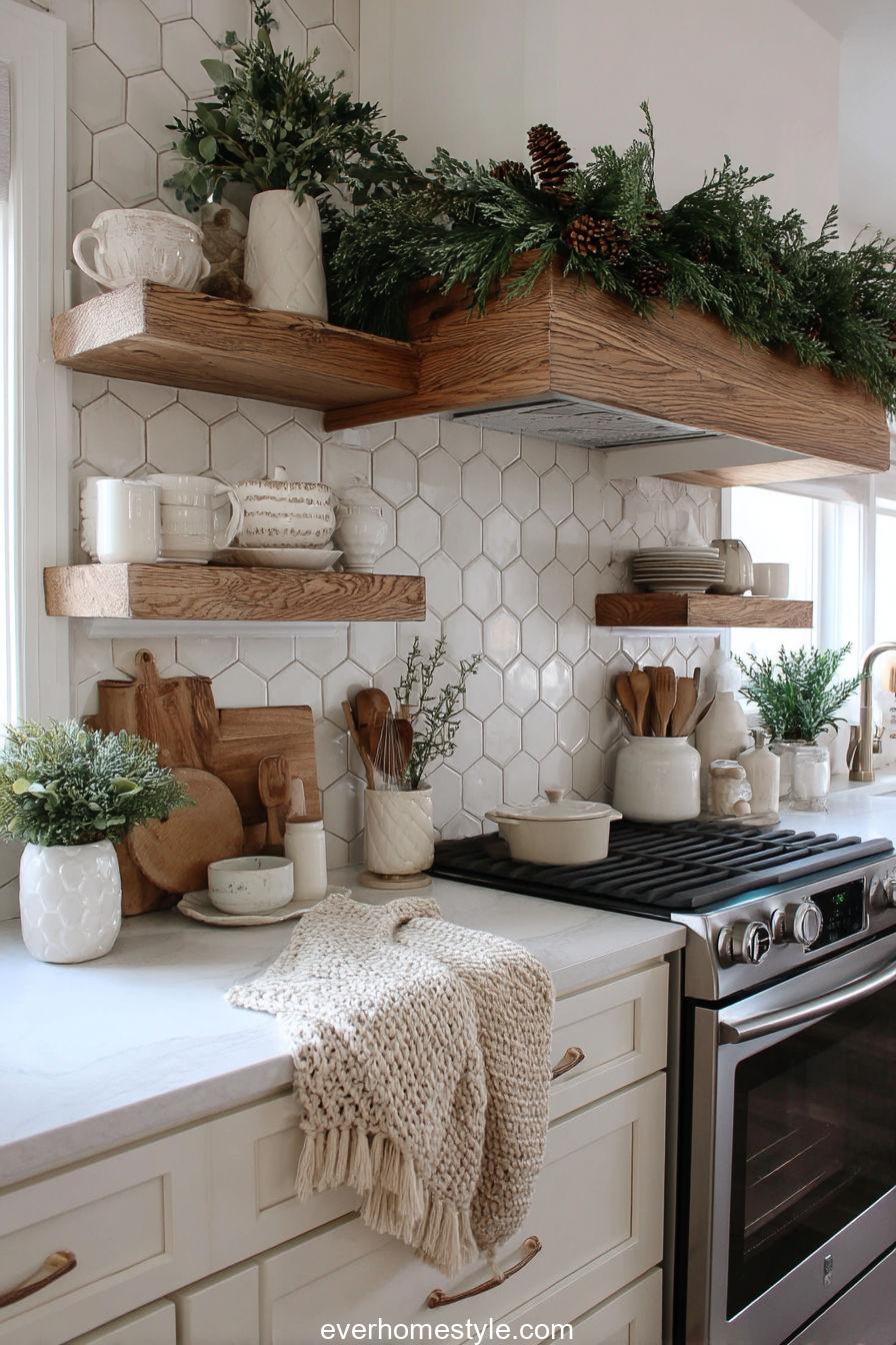 Natural Rustic Pinecone Kitchen