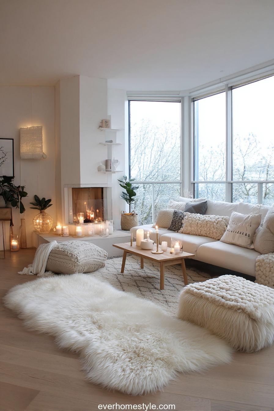 Scandinavian Hygge Christmas Living Room