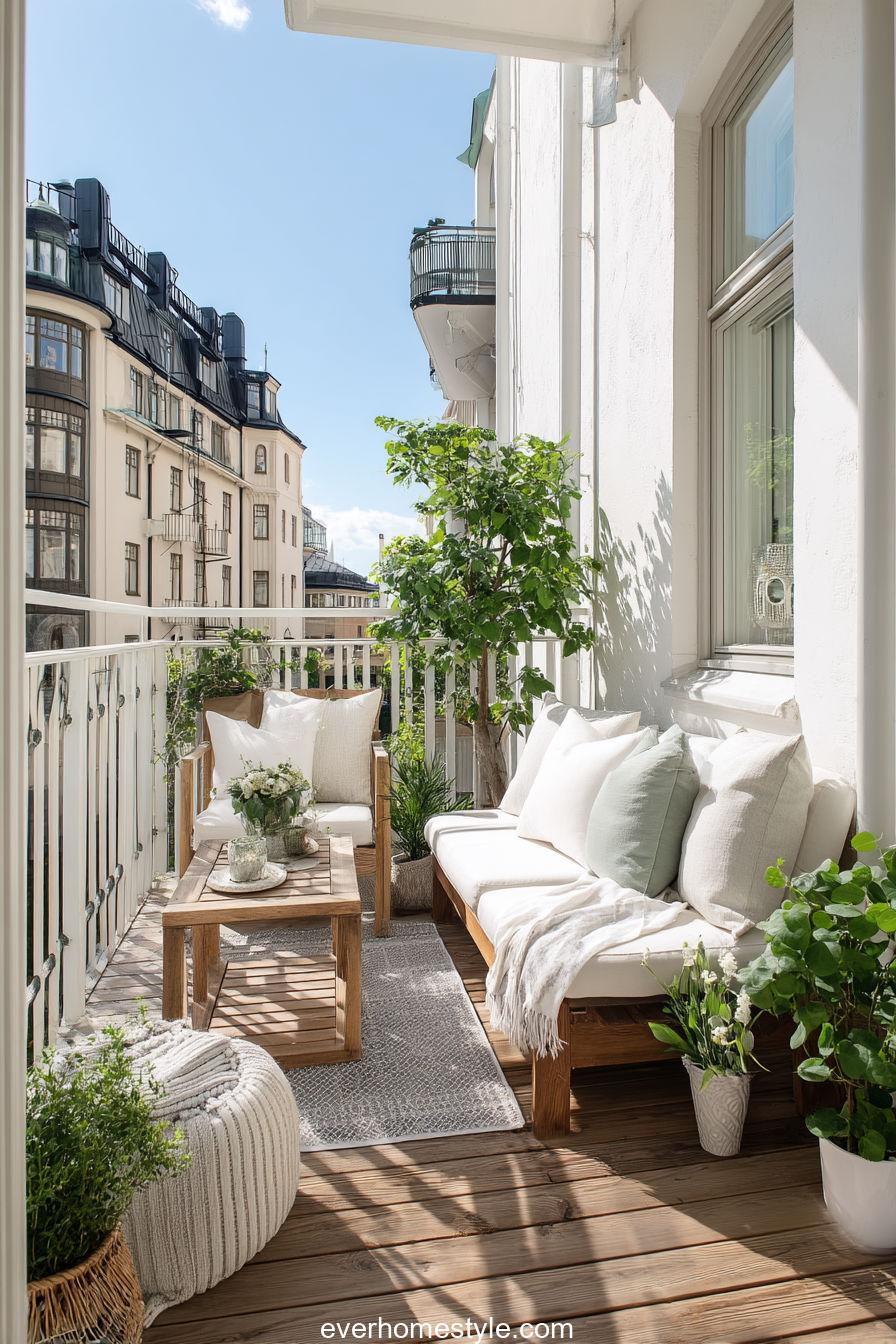 Scandinavian Balcony Oasis