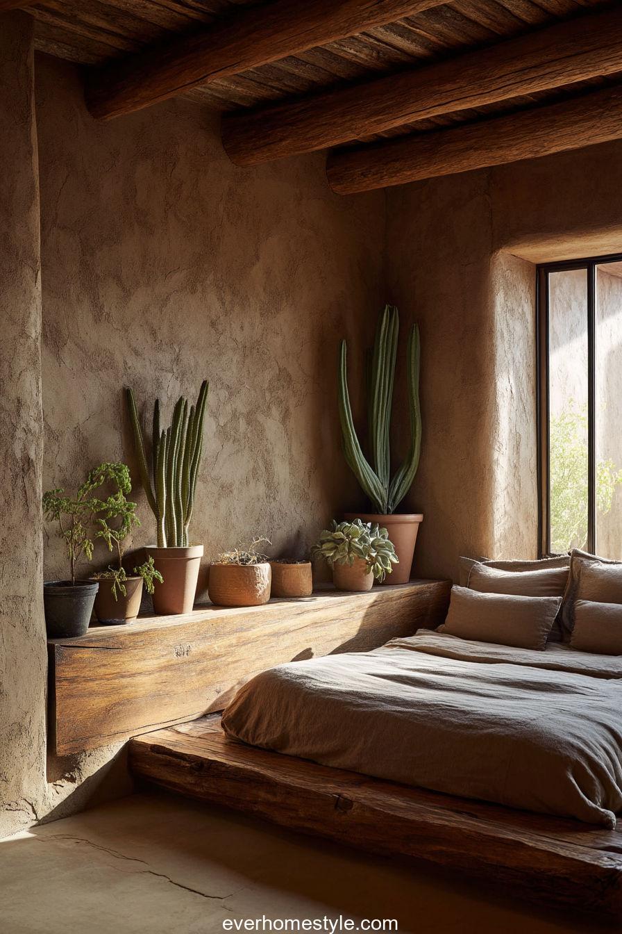 Desert Minimalism with Clay Walls