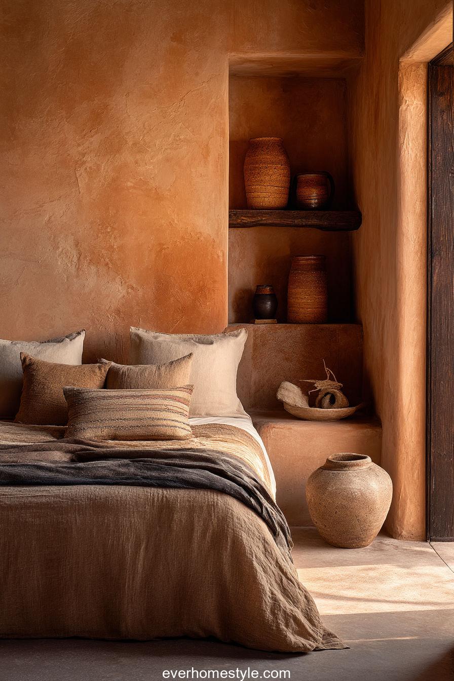 Terracotta Warmth and Soft Sand Linens