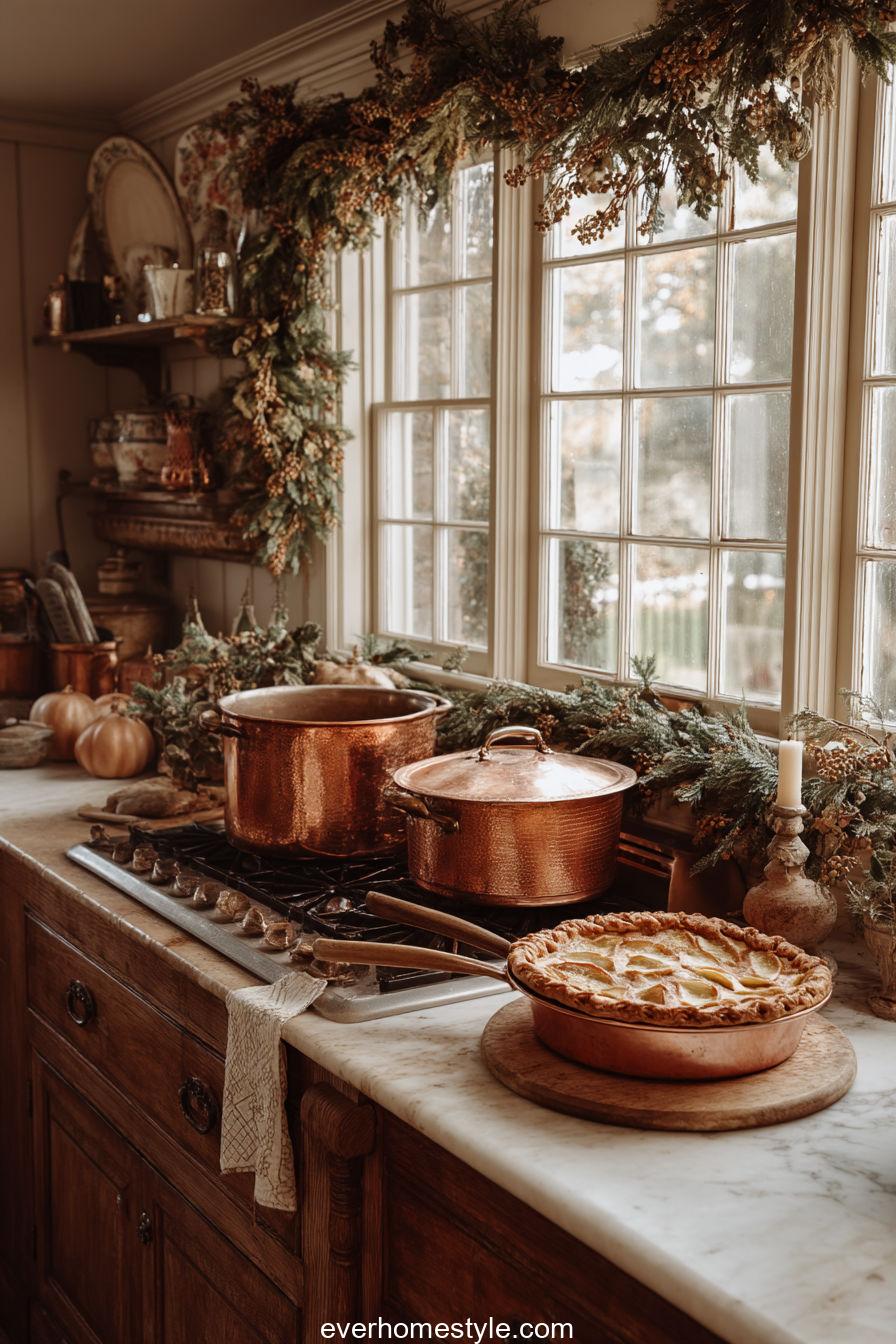 5. Warm Kitchen with Copper and Pie Aroma