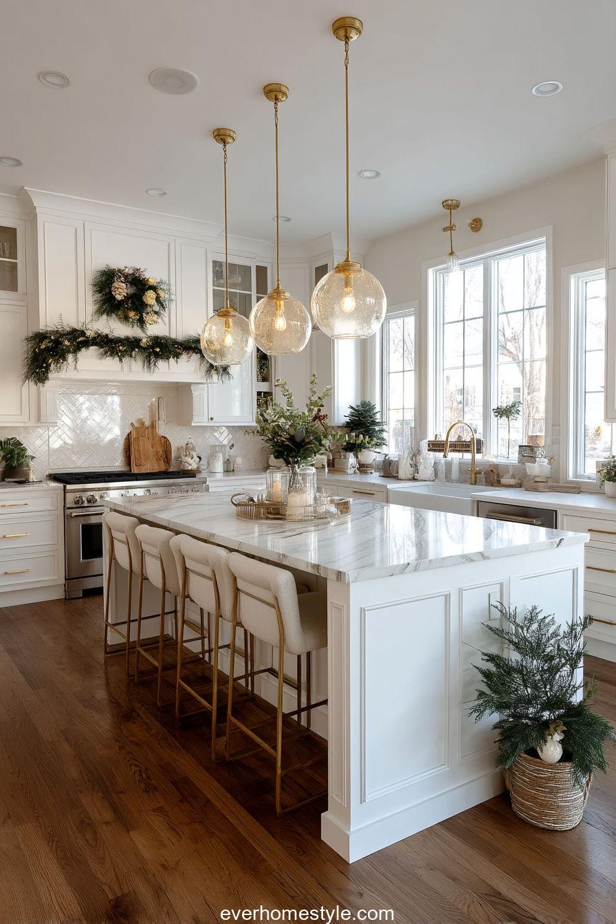 Modern Glam Kitchen with Metallic Touches