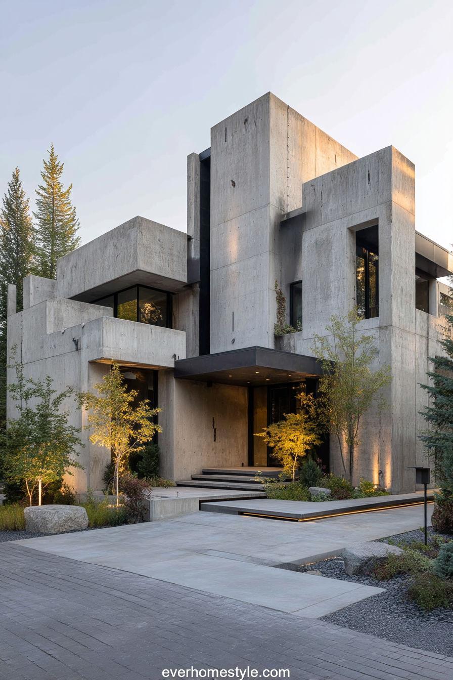 Concrete Horizon Manor full exterior