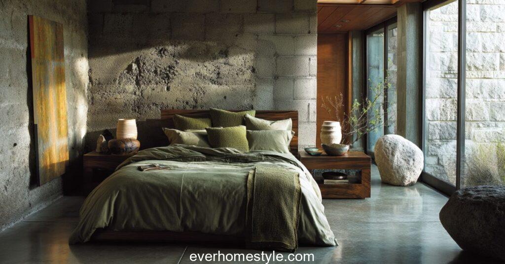 earthy bedroom