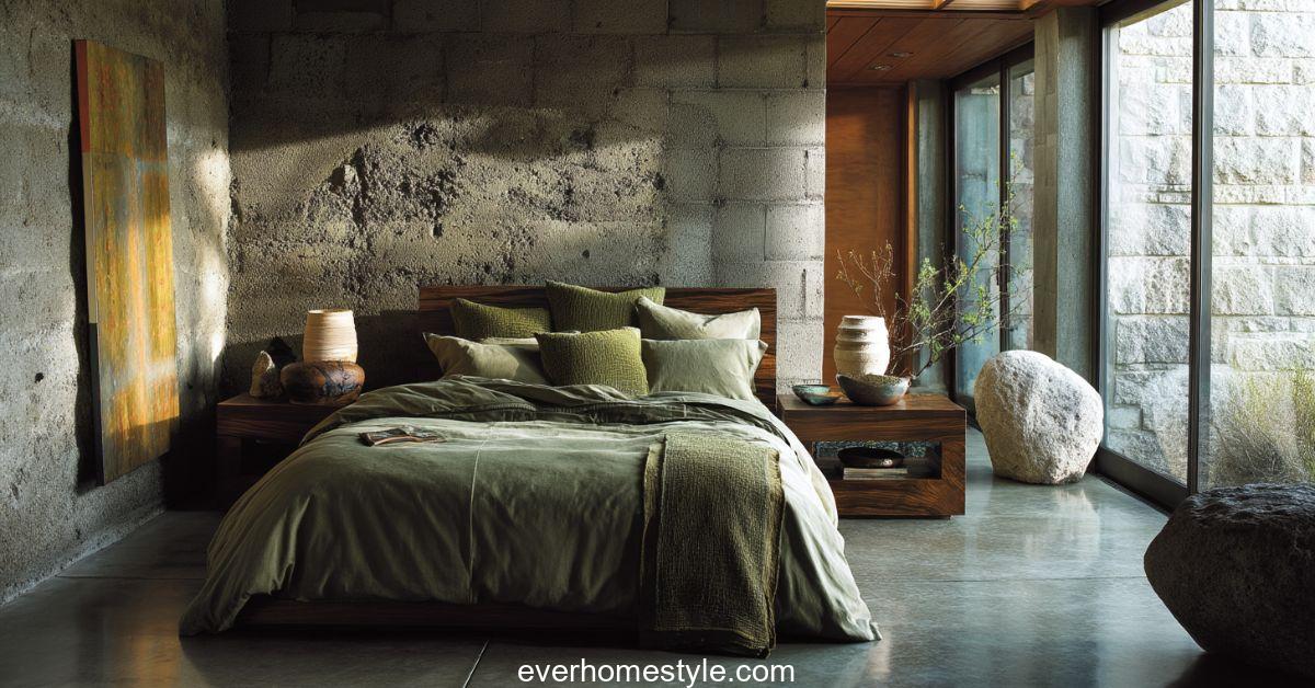 earthy bedroom