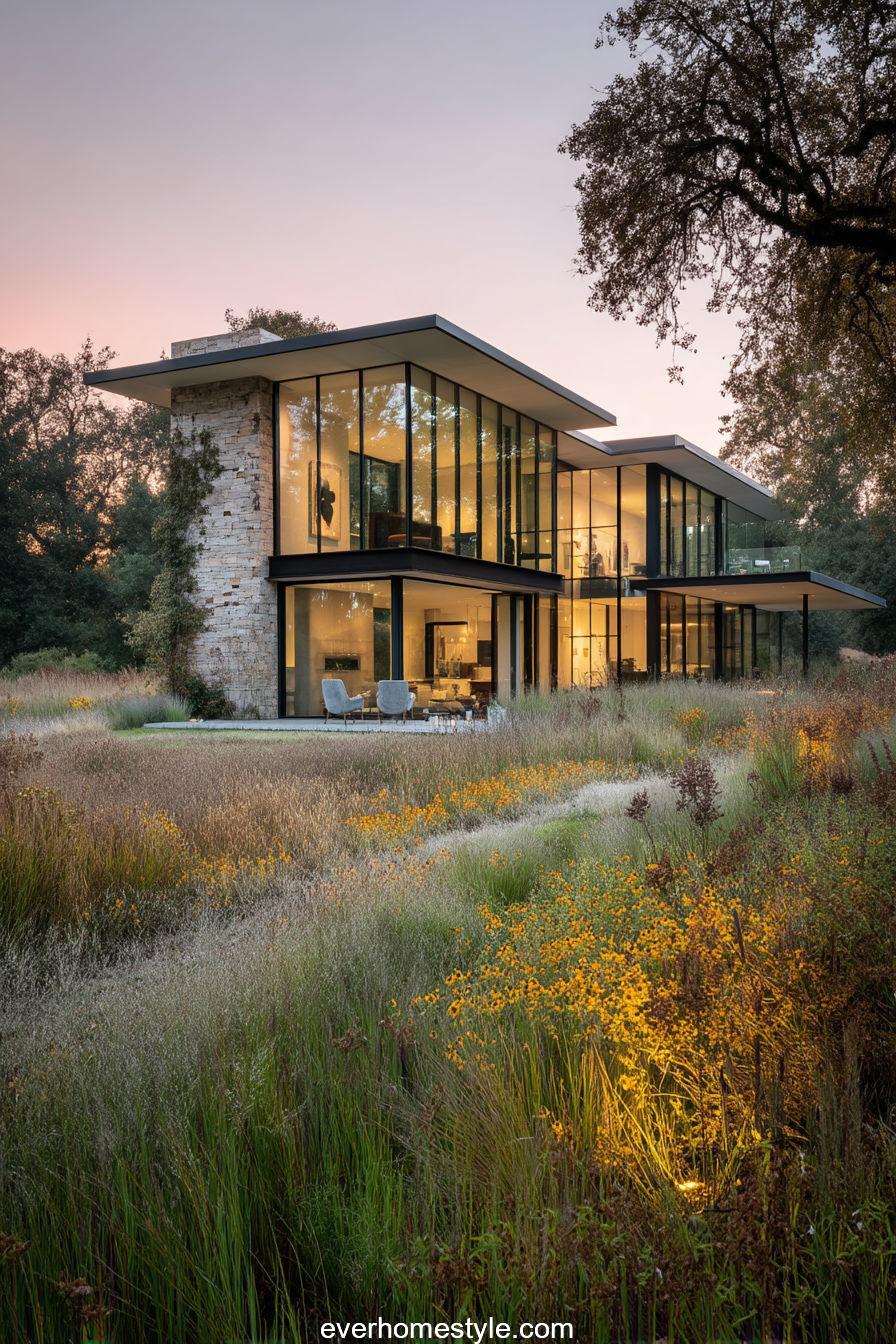 Glass Meadow House full exterior