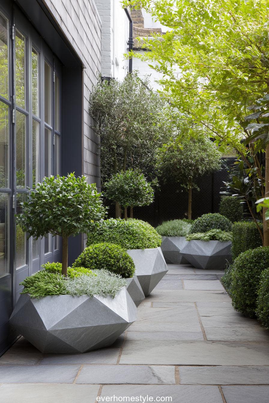 Geometric Patio Garden
