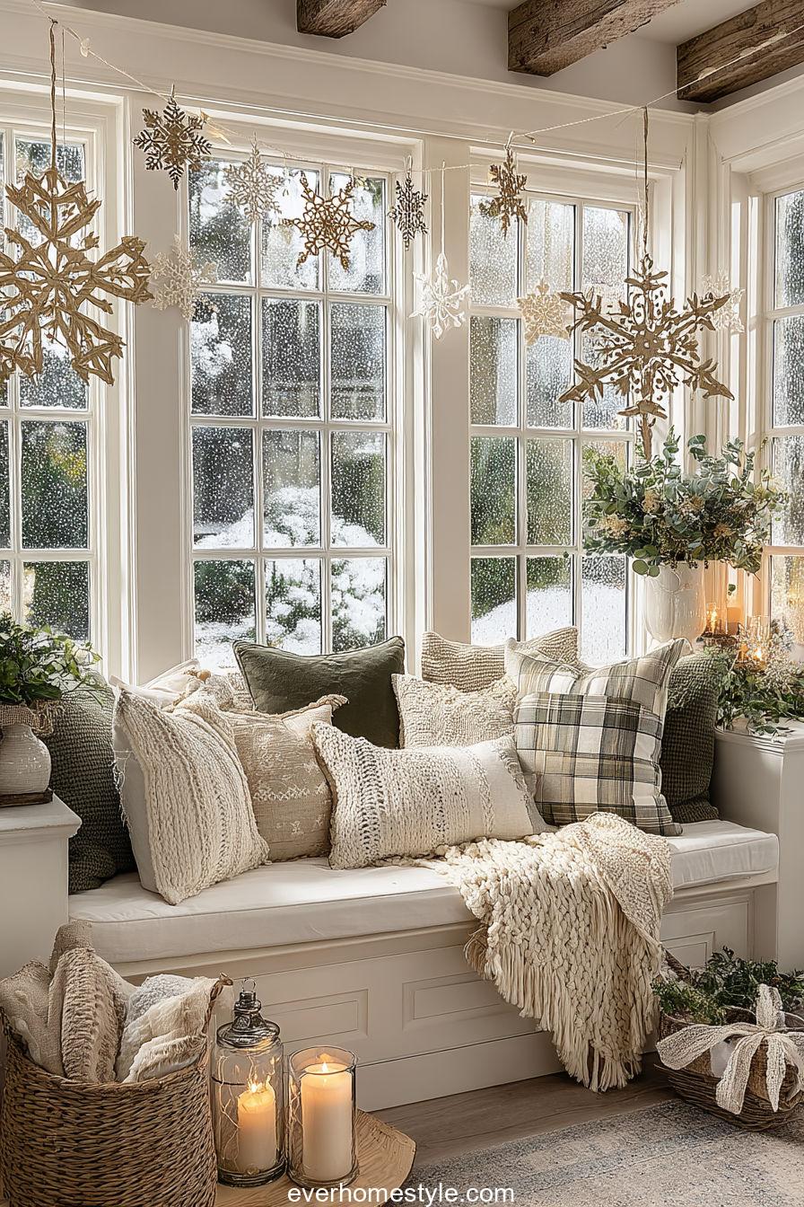 Paper Snowflake Garland