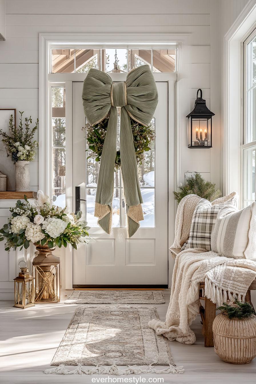 Oversized Bow Door Decor