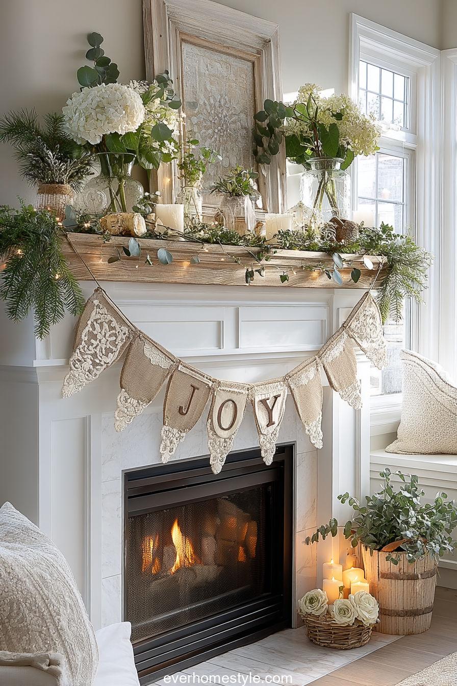 Burlap & Lace Banner