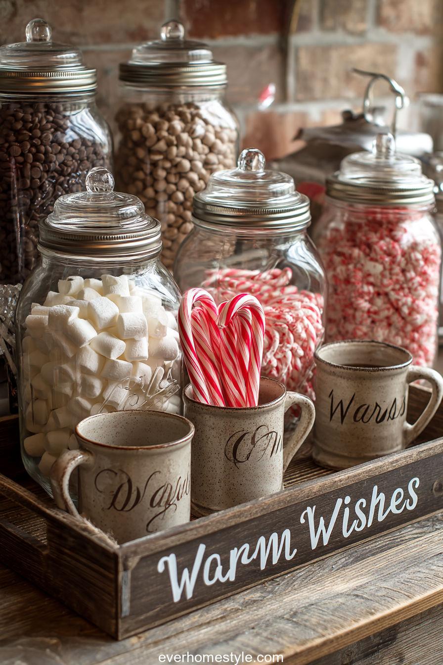 Hot Cocoa Bar Setup
