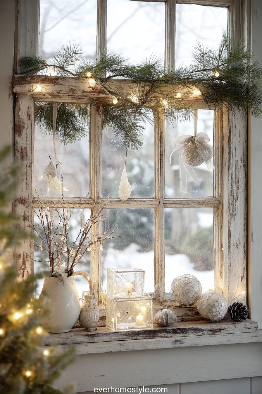 Farmhouse Window Frame Decor