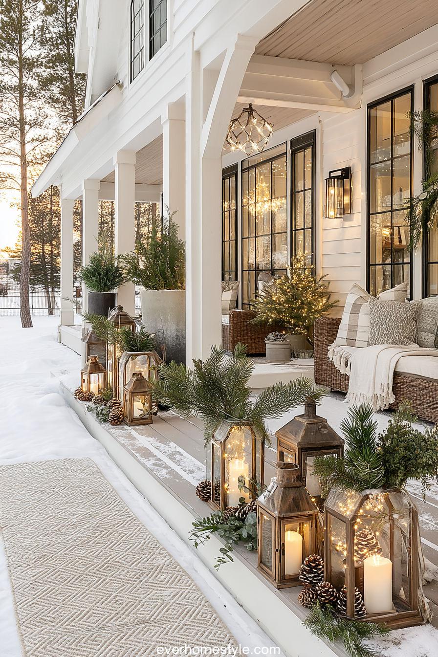 Winter Lantern Display
