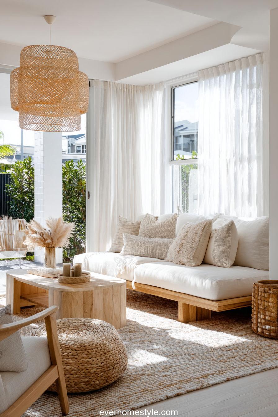 Warm Textured Living Space