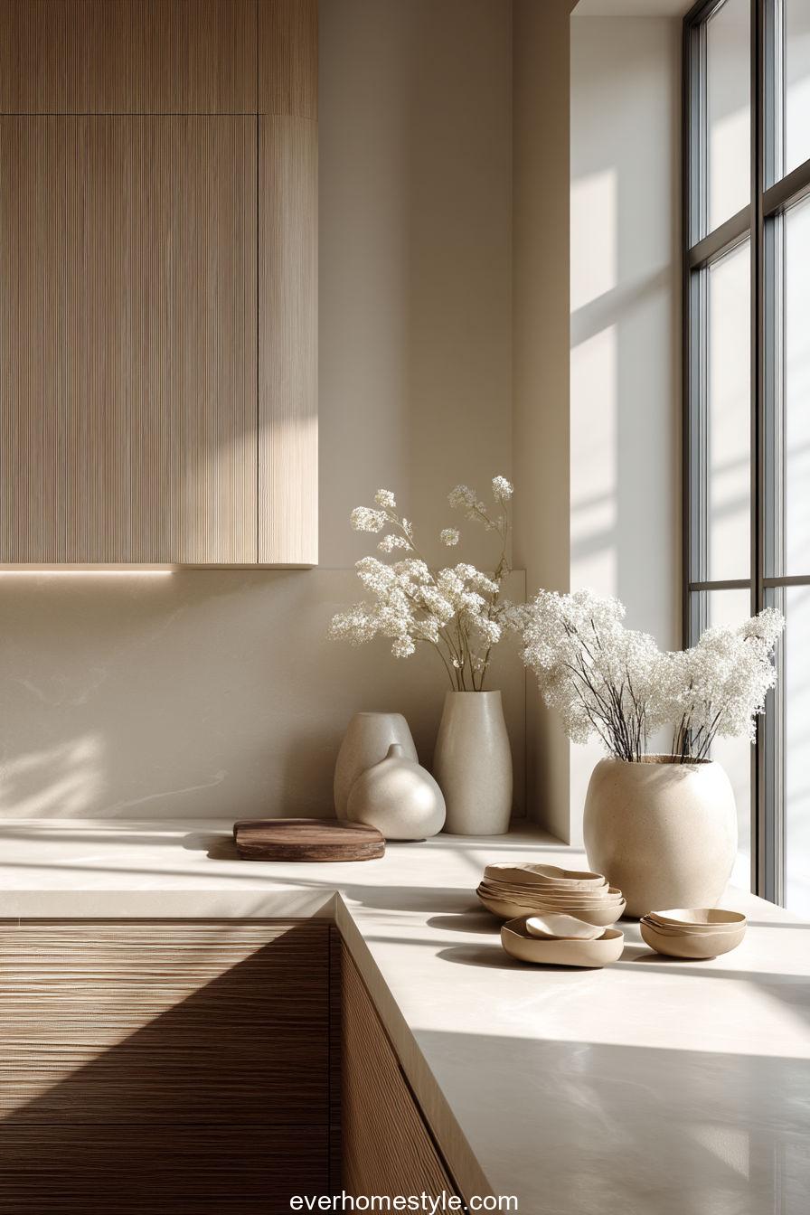 Soft Minimal Kitchen Corner